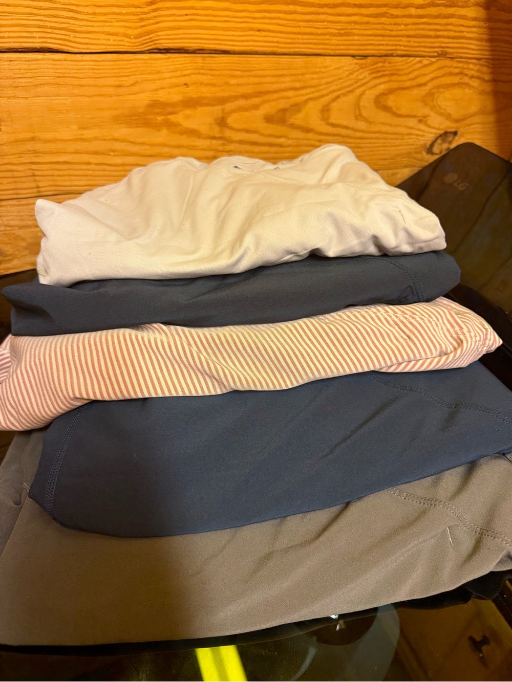 5 PAIR Birddogs Men's Shorts & Tops Bundle - White, Navy, Pink Stripe, Gray